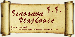 Vidosava Vlajković vizit kartica